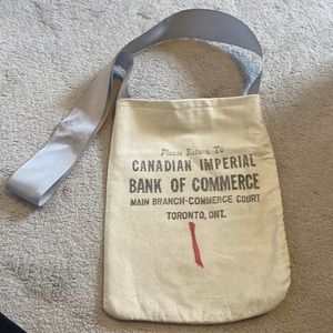 Hand made cross body bank bag